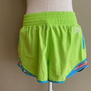 Peloton Brittany Allen Solid Mesh Running Shorts Med